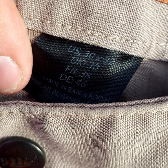 5.11 Tactical Men's Khaki Pants - Picture 8 of 14